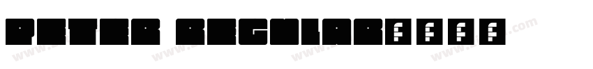 Peter Regular字体转换